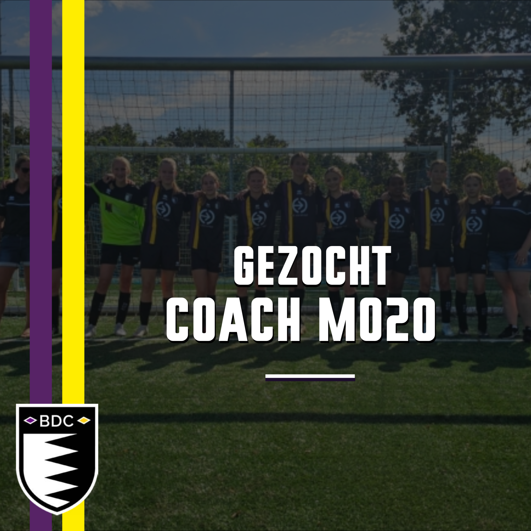 Coach MO20 gezocht!